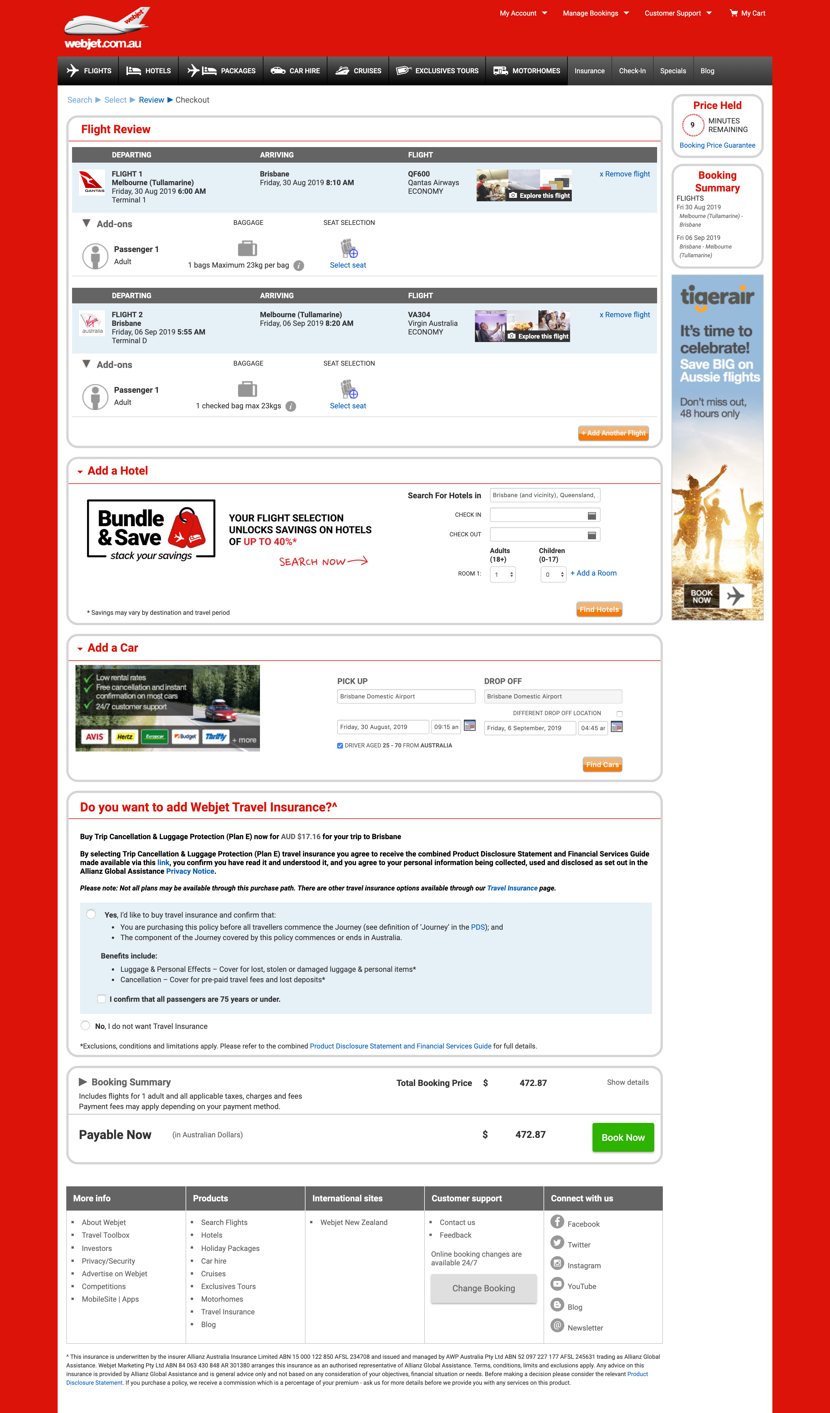 Image of flights.webjet.com .au FlightSearch Review IndexLaptop with HiDPI screen 1