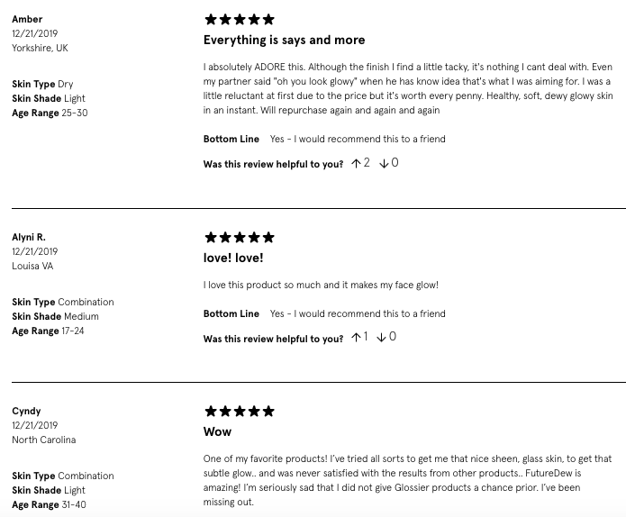 product detail page example