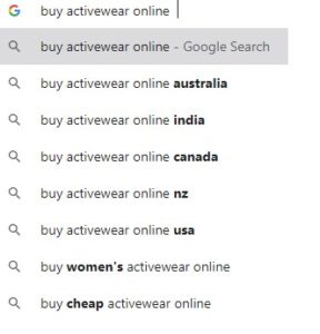 Image of longtail keywords