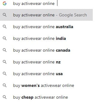 Image of longtail keywords