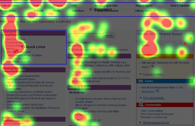 Image of heat maps